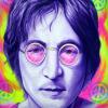 John Lennon Airbrushed on a T-shirt 