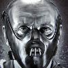 Hannibal Lecter B&W Airbrushed on a T-shirt
